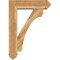 Ekena Millwork Legacy Arts and Crafts Rough Sawn Bracket w/ Offset Brace, Western Red Cedar, 8"W x 30"D x 42"H BKT0806X30X42LEC03RWR - alternate 2